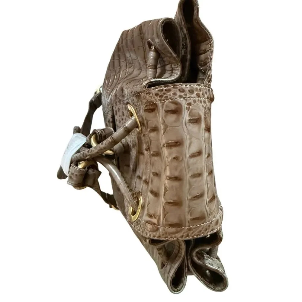 Brahmin Pecan Melbourne leather backpack